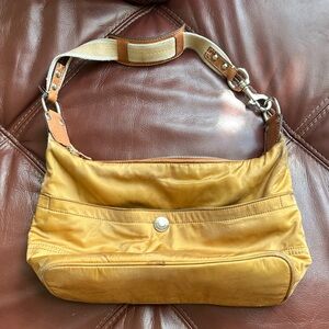 Coach Mustard Yellow Shoulder Bag